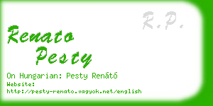 renato pesty business card